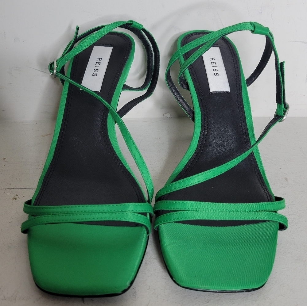 REISS BALI MID HEEL STRAPPY SANDALS SZ 6 - Picture 2 of 8